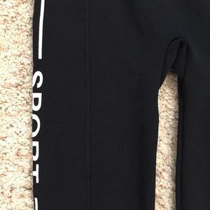 Sport Leggings, NWOT Black with Wide Waistband